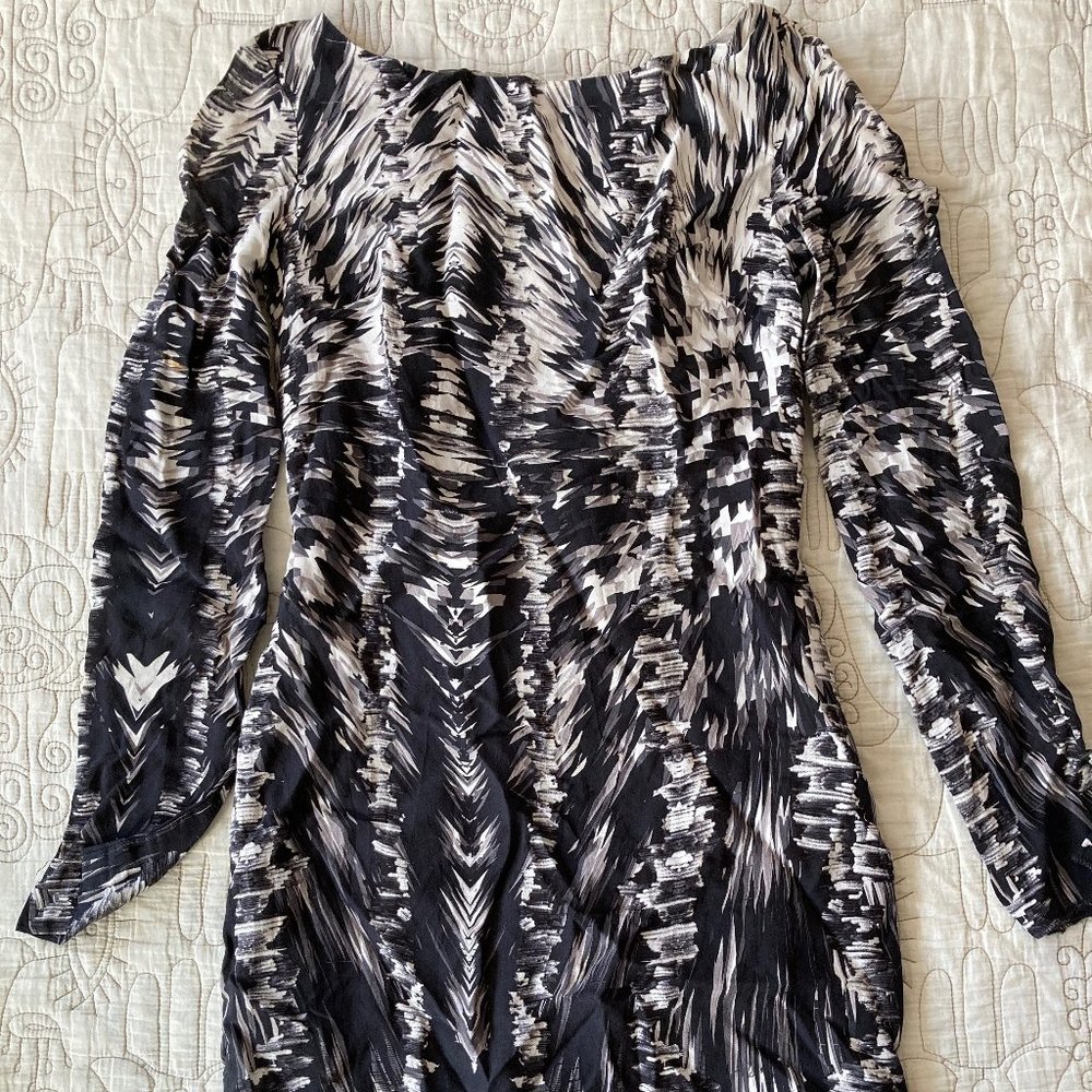 Ginger & Smart Geometric Design Silk Dress